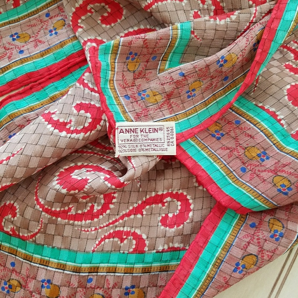 Anne Klein Silk Scarf